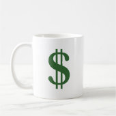 Dollar-Zeichen Kaffeetasse (Links)