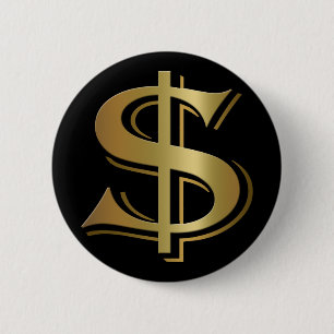 Dollar-Zeichen-Knopf Button