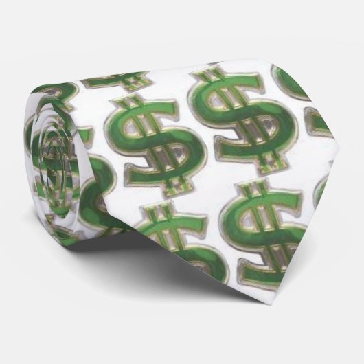 Dollar-Zeichen-Krawatte Krawatte (Gerollt)