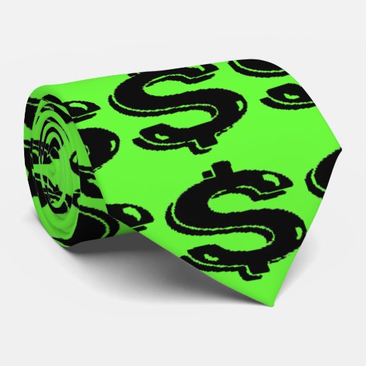 Dollar-Zeichen-Krawatte Krawatte (Gerollt)