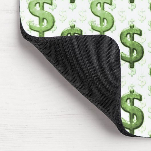 Dollar-Zeichen-Muster Mousepad (Ecke)