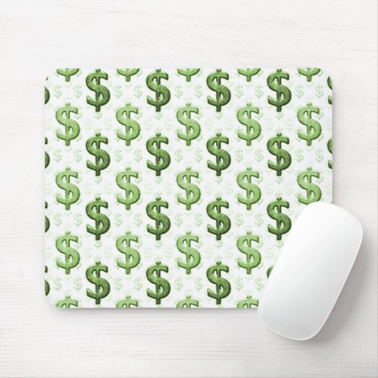 Dollar-Zeichen-Muster Mousepad (Mit Mouse)