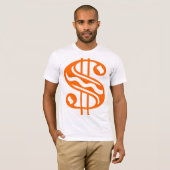 Dollar-Zeichen - Orange T-Shirt (Vorne ganz)