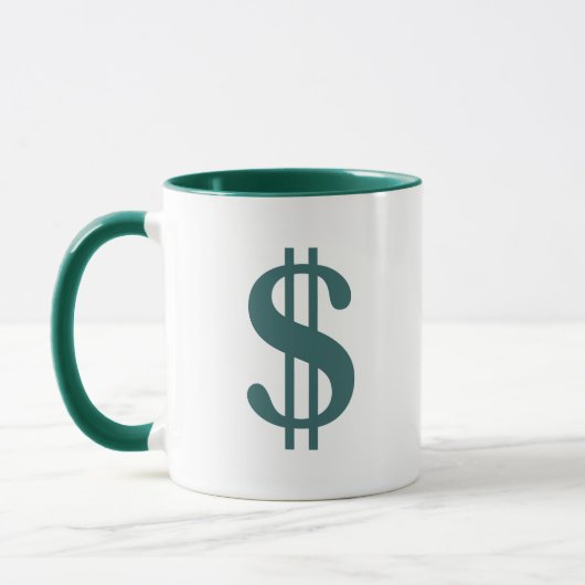 Dollar-Zeichen Tasse (Links)