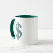 Dollar-Zeichen Tasse (Vorderseite Links)