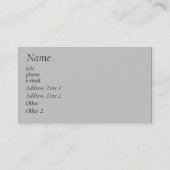 Dollar-Zeichen-Visitenkarte Visitenkarte (Rückseite)