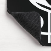 Dollar-Zeichen - weiß Mousepad (Ecke)