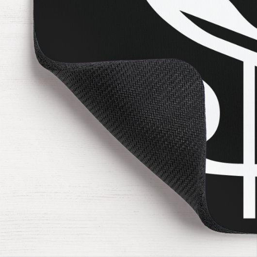 Dollar-Zeichen - weiß Mousepad (Ecke)