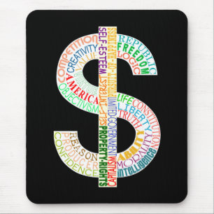 Dollar-ZeichenMausunterlage Mousepad