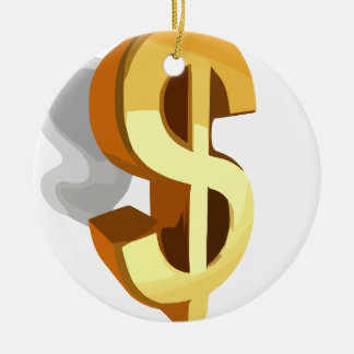 Dollarbild Keramik Ornament