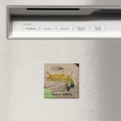 Dollarmottenraupe Natur Personalisiert Magnet (In Situ (Geschirrspüler))