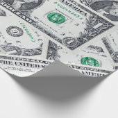 Dollarnoten Geschenkpapier (Ecke)