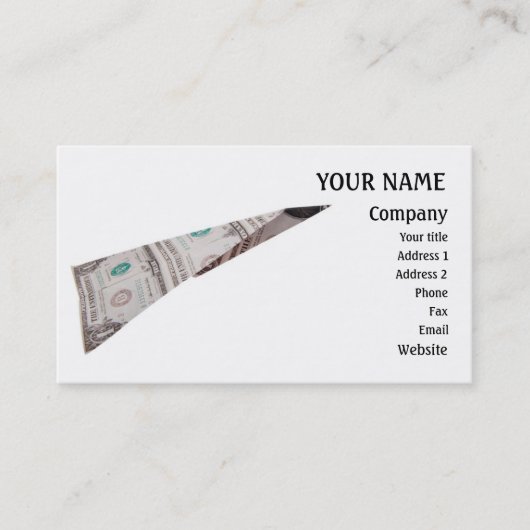 Dollarpfeil Visitenkarte (Vorderseite)