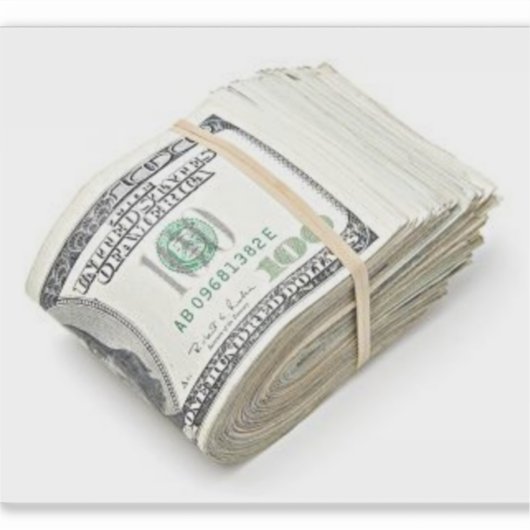 Dollars Aufkleber (Vorderseite)