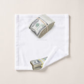 Dollars Badhandtuch Set (Waschlappen)