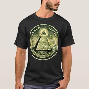 Dollars, die Augensymbol-Pyramidentriang T-Shirt
