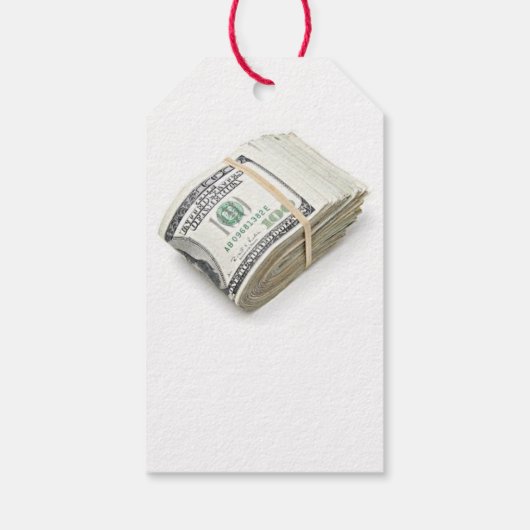 Dollars Geschenkanhänger (Rückseite)