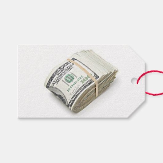 Dollars Geschenkanhänger (Vorderseite (Horizontal))