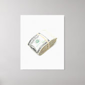 Dollars Leinwanddruck (Vorderseite)