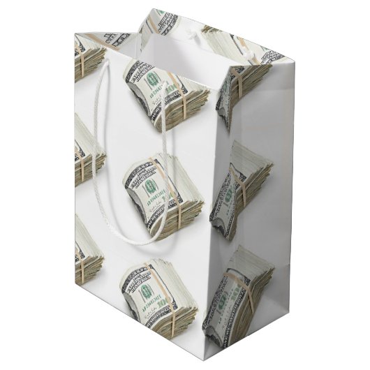 Dollars Mittlere Geschenktüte (Rückseite Schrägansicht)