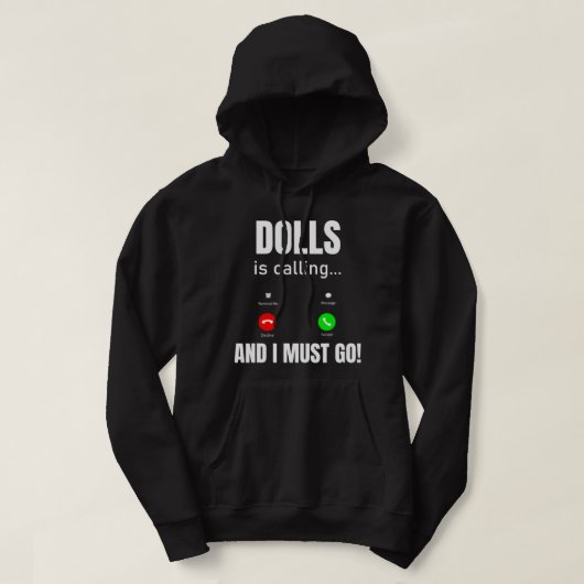 Dollars rufen an und ich muss gehen hoodie (Design vorne)