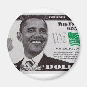 Dollarschein Obama 9 Magnet