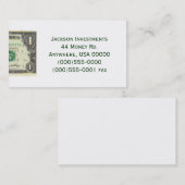 "Dollarschein" Visitenkarte (Vorne/Hinten)