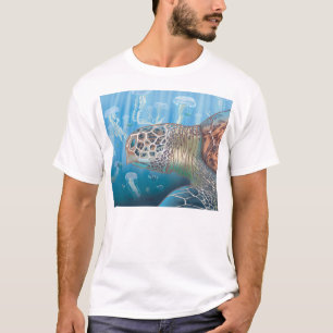 Dollarschildkröte und -quallen T-Shirt