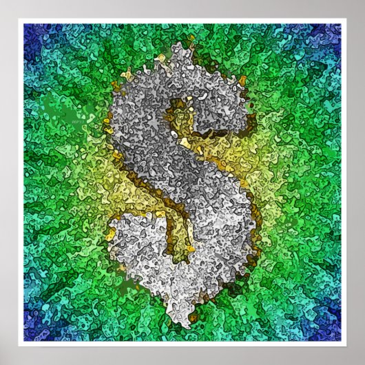 Dollarsignatur-Pop Art Poster (Vorne)