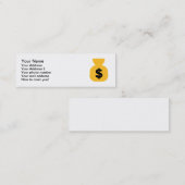 Dollartasche Mini Visitenkarte (Vorne/Hinten)