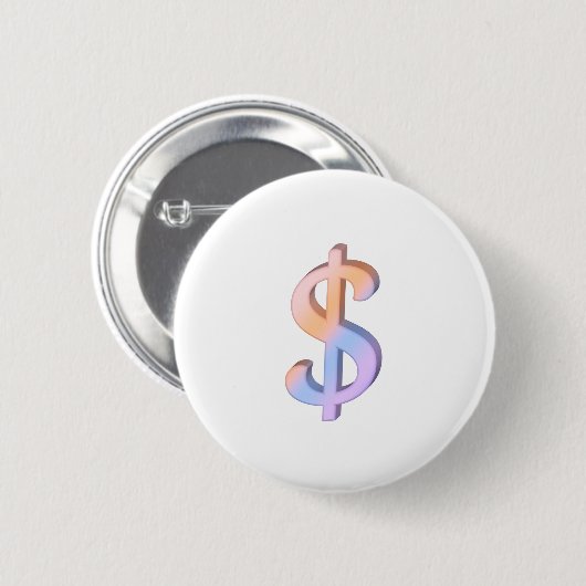 Dollarzeichen 1 button (Vorne & Hinten)