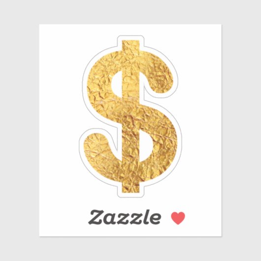 Dollarzeichen Aufkleber (Blatt)