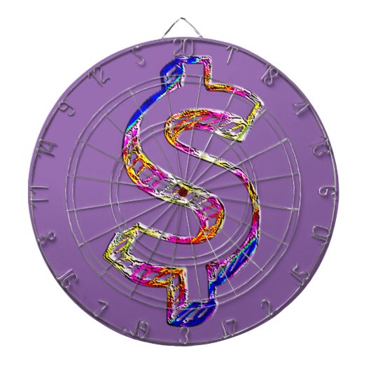 Dollarzeichen Dartscheibe (vorne)