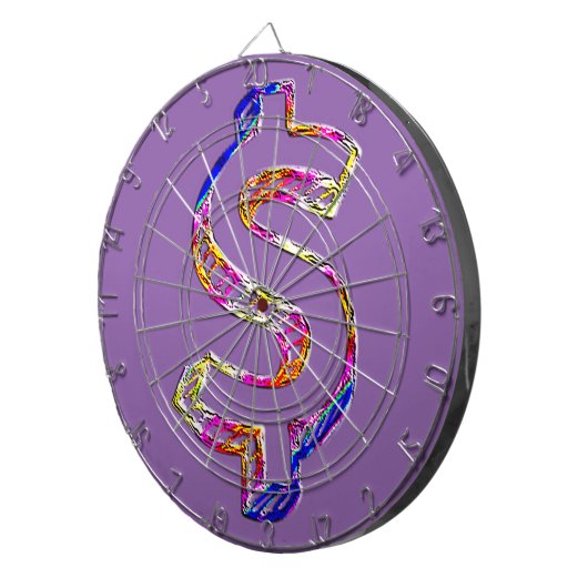 Dollarzeichen Dartscheibe (Vorderseite rechts)