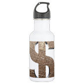 Dollarzeichen Edelstahlflasche (Vorderseite)