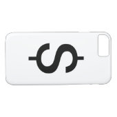 Dollarzeichen | Einfache moderne Alphabet Case-Mate iPhone Hülle (Rückseite (Horizontal))