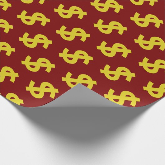 Dollarzeichen Geschenkpapier (Ecke)