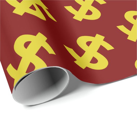 Dollarzeichen Geschenkpapier (Rolleneckpunkt)