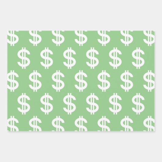 Dollarzeichen Geschenkpapier Set (Vorderseite 3)