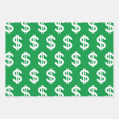 Dollarzeichen Geschenkpapier Set (Vorderseite)