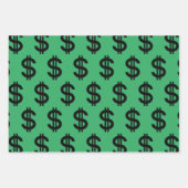Dollarzeichen Geschenkpapier Set (Vorderseite)