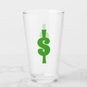 Dollarzeichen Glas (Rückseite)