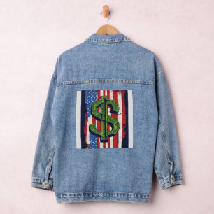 Dollarzeichen Jeansjacke