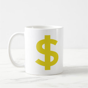 Dollarzeichen Kaffeetasse