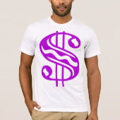 Dollarzeichen - Lila T-Shirt (Vorderseite)