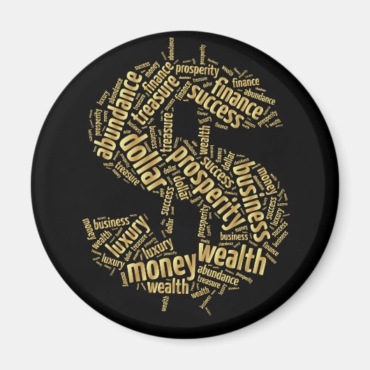 Dollarzeichen Magnet (Vorne)