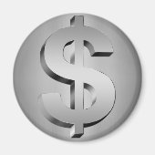 Dollarzeichen Magnet (Vorne)