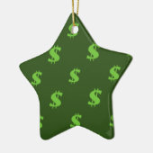 Dollarzeichen-Muster Keramikornament (Links)