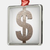 Dollarzeichen Ornament Aus Metall (Links)