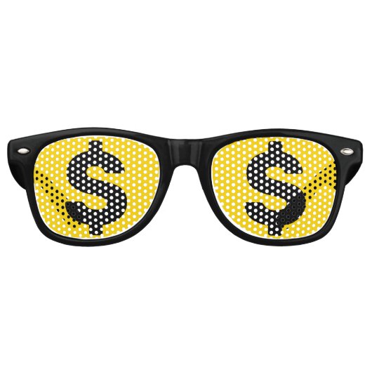 Dollarzeichen Partybrille (Vorderseite)